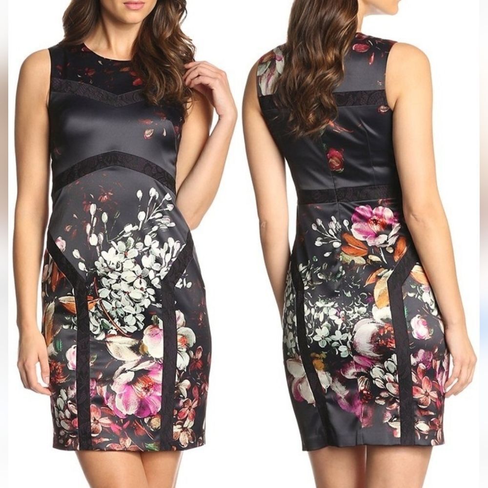Ivy + Blu Dark Floral  Dress. Whimsigoth. Dramatic.